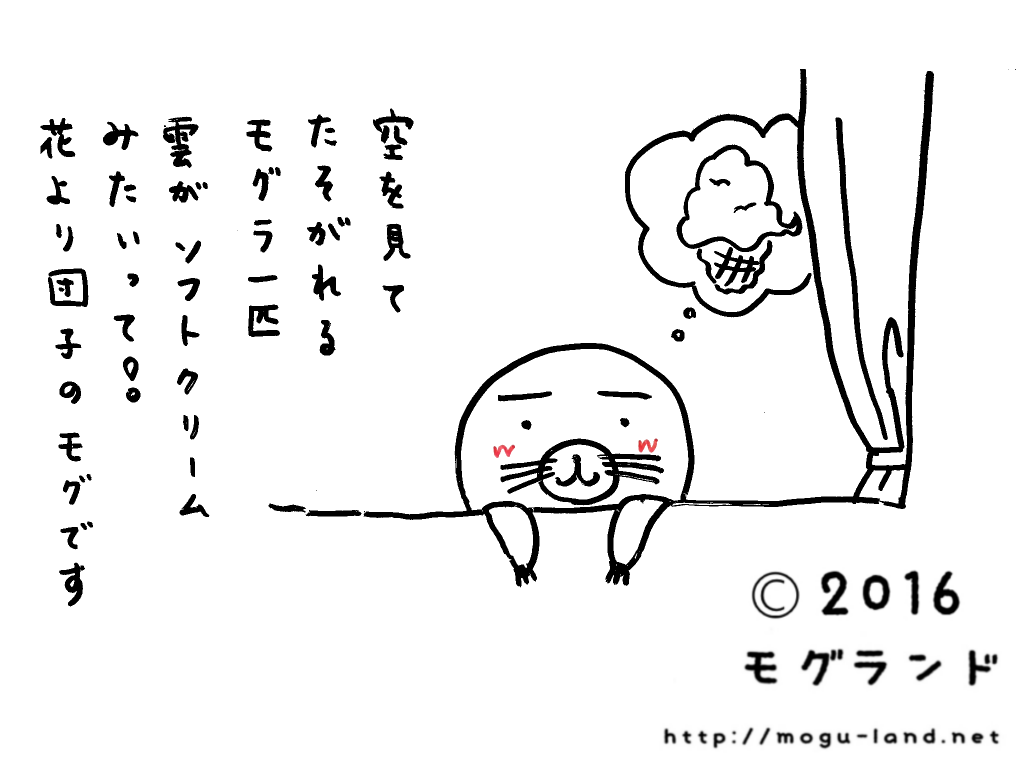 窓際のモグ