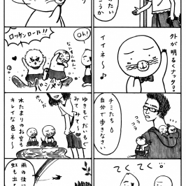 雨上がりの散歩